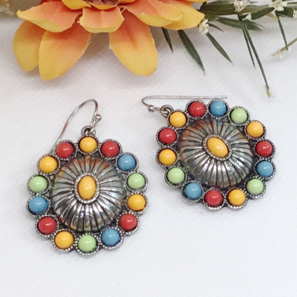 Colorful Mosaic Earrings